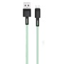 Дата кабель USB 2.0 AM to Micro 5P 1.0m 5A green XO (NB166-M-1-GR)