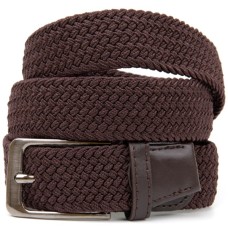 Ремінь Vintage Текстильний чоловічий Коричневий (20523)