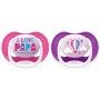 Пустушка Philips AVENT Ultra Air I love… для дівчат, 6-18 міс (SCF080/04_SCF080/27)