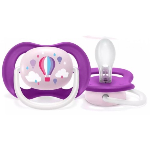 Пустушка Philips AVENT Ultra Air I love… для дівчат, 6-18 міс (SCF080/04_SCF080/27)