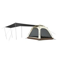 Намет Naturehike чотиримісний із тентом автоматичний Ango CNK2550WS010, коричневий (6927595789094)