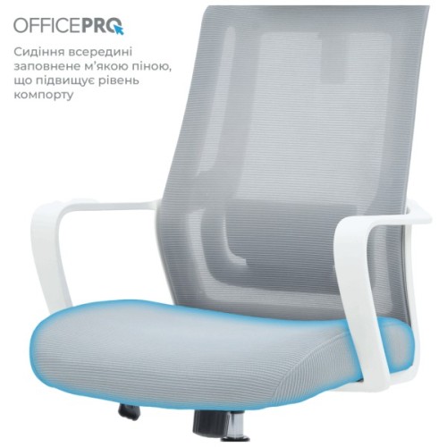 Офісне крісло OfficePro Harmony OC310-W-LG-LG (OC310-W-LG-LG)