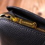 Сумка Vintage Жіноча на три відділення з натуральної шкіри Чорна (22107)