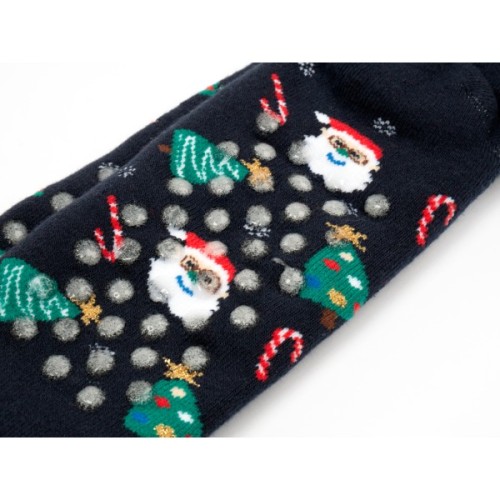 Шкарпетки дитячі Bross новорічні махрові (10436-4-6-blue)