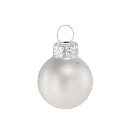 Ялинкова іграшка Chomik скляні кульки 24 шт, 2,5 см, срібні (5900779882126_2)