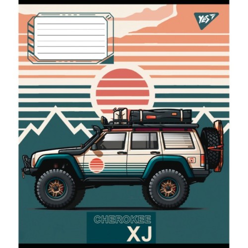 Зошит Yes Off road vehicle А5 36 аркушів клітинка (767335)