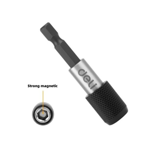 Тримач для біт Deli швидкоз'ємний для викрутки, 60 мм (EDL107401)