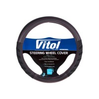 Чохол на руль VITOL M чорн. (VLU-1808010 BK/BK M)