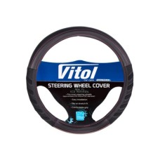 Чохол на руль VITOL M чорн. (VLU-1808010 BK/BK M)