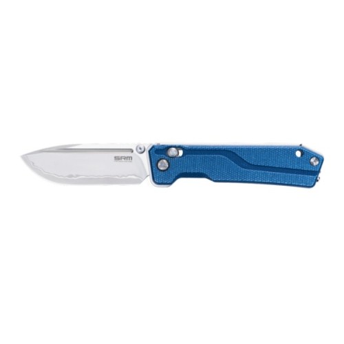 Ніж SRM Rubik 7228B 140Cr, Blue Micarta, Stonewash (7228B-ME2)