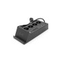 Мережевий фільтр живлення Voltronic G12H, 4 роз, 4USB 3,2А, 2 Type-C, 2м Black (YT-G12H)