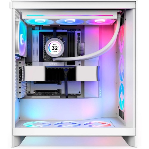 Корпус для ПК NZXT H7 Flow RGB All White (CM-H72FW-R1)