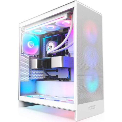 Корпус для ПК NZXT H7 Flow RGB All White (CM-H72FW-R1)