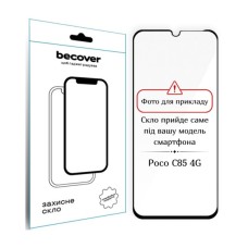 Скло захисне BeCover 10D Poco C85 4G Black (714367)