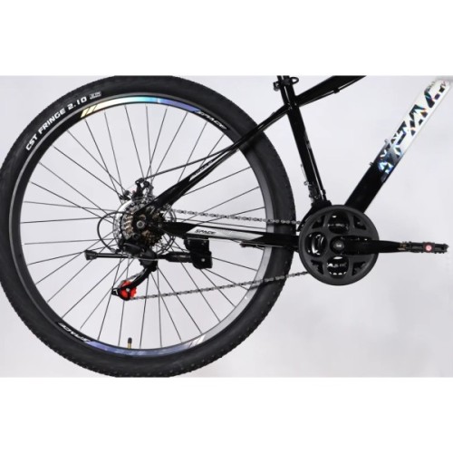 Велосипед Space 29" MARS DD FR рама-16" ST 2026 чорний з білим (OPS-SP-29-154)