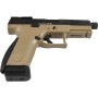 Страйкбольний пістолет ASG CZ P-10C OR-OT Dual-Tone Blowback Black/FDE CO2 (19924)