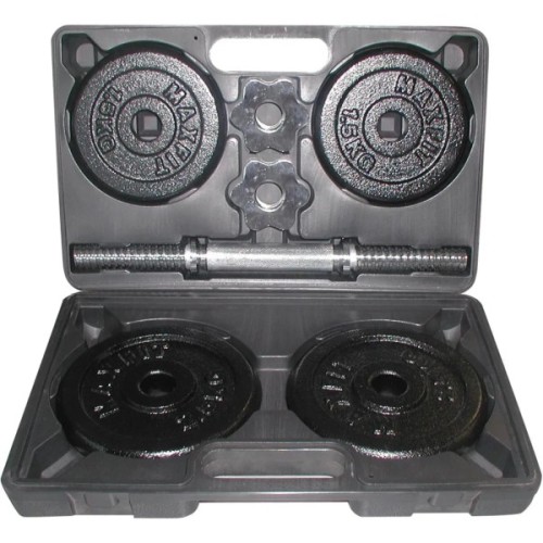 Гантельний набір Toorx 15 кг з кейсом (VAL-15DGN) (931410)