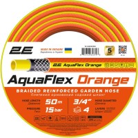 Шланг для поливу 2E AquaFlex Orange 3/4", 50м, 4 шари, 20бар, -10+60°C (2E-GHE34OE50)