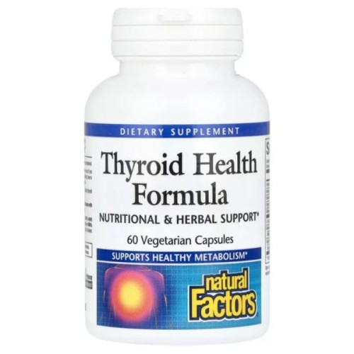 Вітамінно-мінеральний комплекс Natural Factors Здоров'я щитовидної залози, Thyroid Health Formula, 60 вегетаріан (NFS-03510)