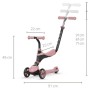 Самокат QPlay 5 в 1 Sema Pink (ST-004SemaPink)