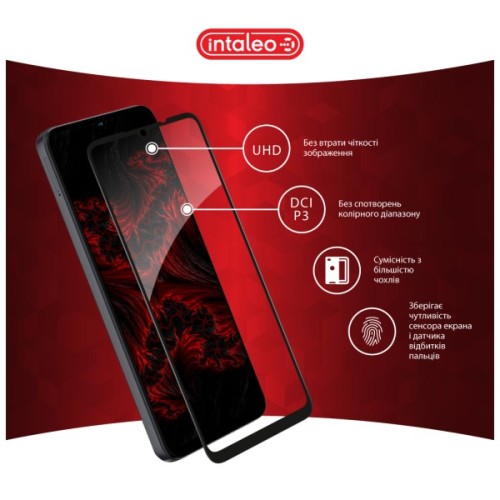 Скло захисне Intaleo Full Glue ESD ZTE Blade A56 Black (1283126635663)