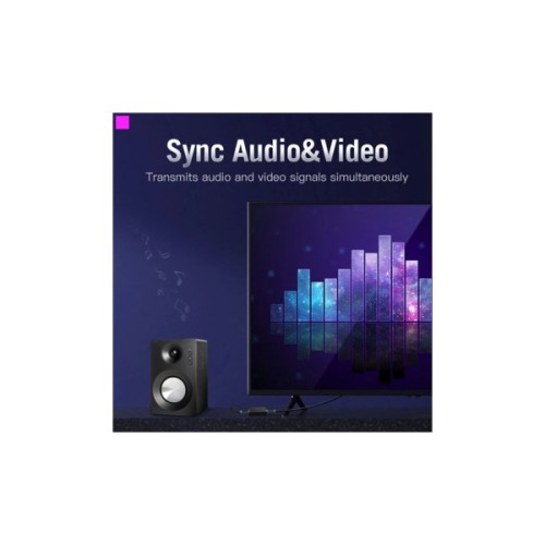 Кабель мультимедійний HDMI M to HDMI M 1.5m 4K60Hz black Vention (AACBG)