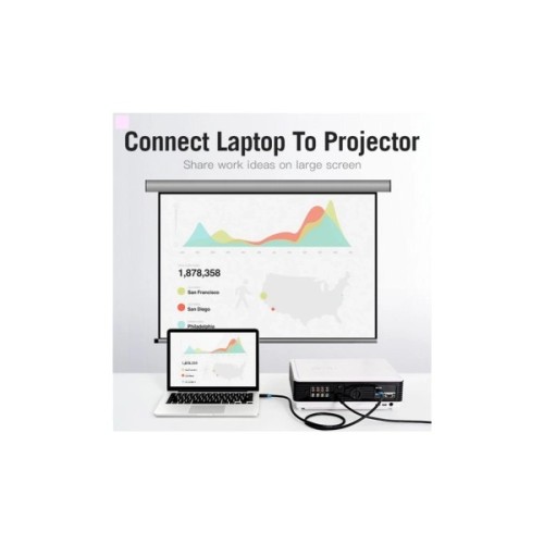 Кабель мультимедійний HDMI M to HDMI M 1.5m 4K60Hz black Vention (AACBG)