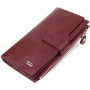 Гаманець Canpellini З натуральної шкіри Бордовий (21645)