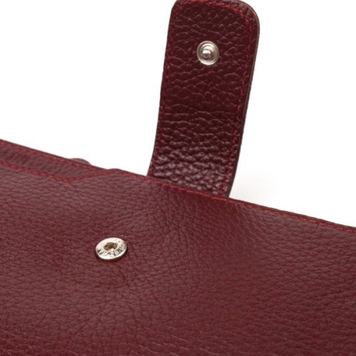 Гаманець Canpellini З натуральної шкіри Бордовий (21645)