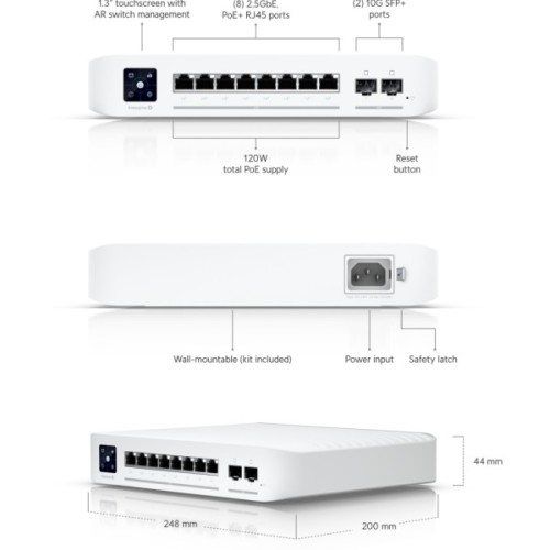 Комутатор мережевий Ubiquiti USW-PRO-8-POE