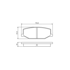 Гальмівні колодки Bosch 0 986 460 935