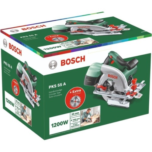 Дискова пила Bosch KS 55 A 1200Вт, 160мм, 3.9кг (0.603.501.002)