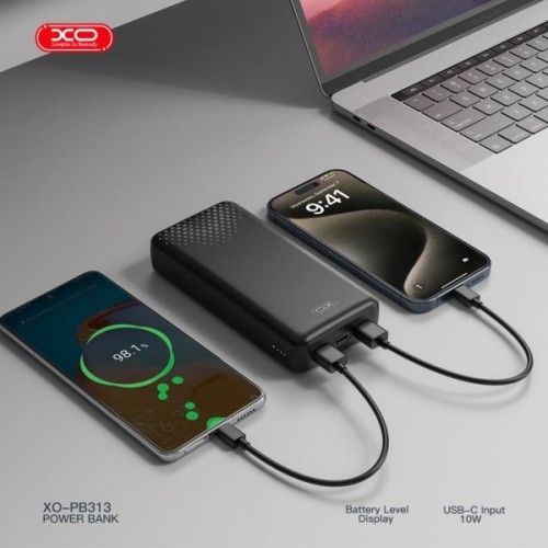 Батарея універсальна XO 20000mAh, 10.5W, black (XO-PB313-BK)