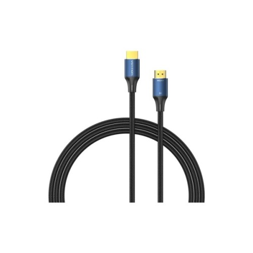 Кабель мультимедійний HDMI M to HDMI M 1.5m 8K60Hz cotton braided blue Vention (ALGLG)