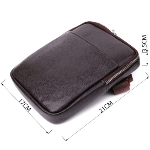 Сумка Vintage З натуральної шкіри Коричнева (22863)