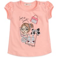 Футболка дитяча Breeze з дівчинкою (18735-98G-peach)