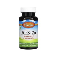 Вітамінно-мінеральний комплекс Carlson Вітаміни А, С, Е плюс Селен та Цинк, ACES + Zn, 60 гелевих капс (CAR-04420)