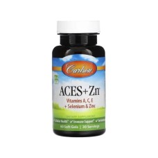 Вітамінно-мінеральний комплекс Carlson Вітаміни А, С, Е плюс Селен та Цинк, ACES + Zn, 60 гелевих капс (CAR-04420)