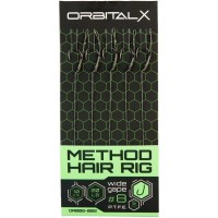 Повідець OrbitalX Method Hair Rig Wide Gape 6 20lb 10cm (5шт/уп) camo (694.00.02)