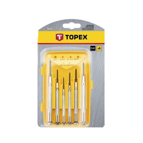 Набір викруток Topex прецизійних, 6 шт. (39D559)