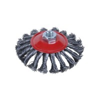 Щітка для електроінструменту Sigma дротяна конусоподібна 115мм М14x2мм сталева кручена 9024111 (9024111)