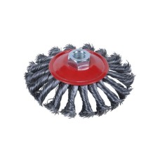 Щітка для електроінструменту Sigma дротяна конусоподібна 115мм М14x2мм сталева кручена 9024111 (9024111)