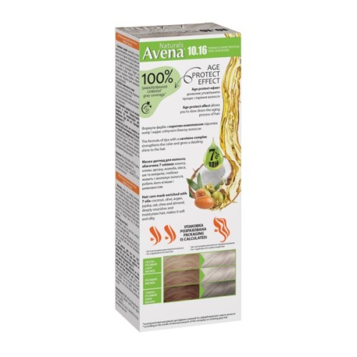 Фарба для волосся Acme Color Avena Naturals Стійка 10.16 - Pearl Silver Blonde (4823115503046)
