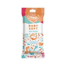 Дитячі вологі серветки iFresh з екстрактом бавовни 15шт (4823071645460)