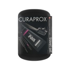 Набір косметики Curaprox Black is White Дорожній гігієнічний (7612412430332)