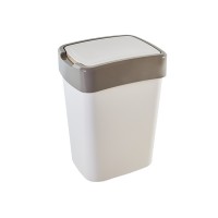 Контейнер для сміття Алеана Євро Біла троянда / какао 25 л (алн 123067/біла роза/какао)