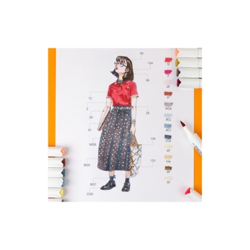 Художній маркер Arrtx Спиртові Oros 80 кольорів (LC302406)