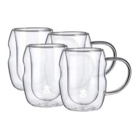 Набір чашок MasterPro Mixology з подвійними стінками 50 мл, 4 шт (BGMP-20209)