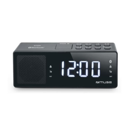 Настільний годинник Muse Радіо-годинник з USB чорний (M-172 BT)