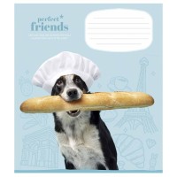 Зошит Школярик Perfect friends 12 аркушів клітинка (012-3250K)